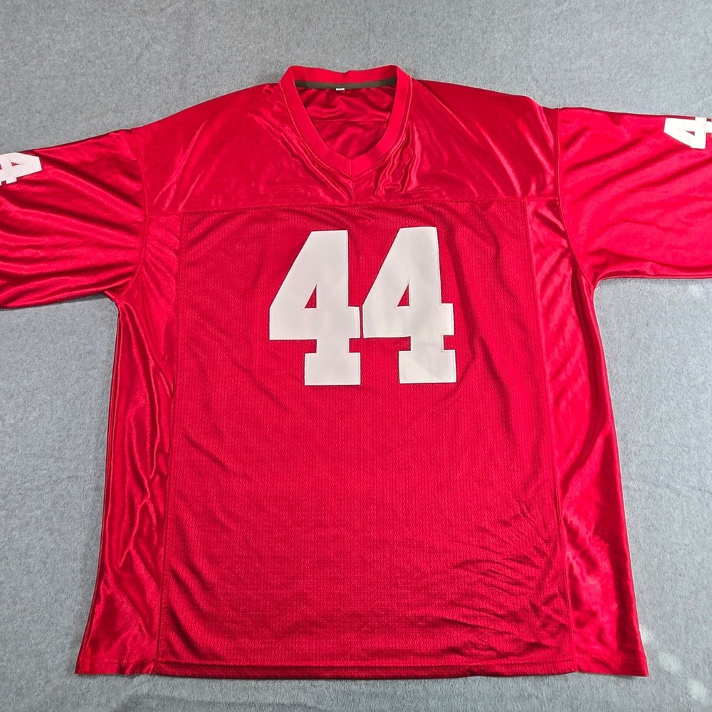 Forrest Gump 44 Alabama Costume Football Jersey Red Mesh Mens XXXL 3XL
